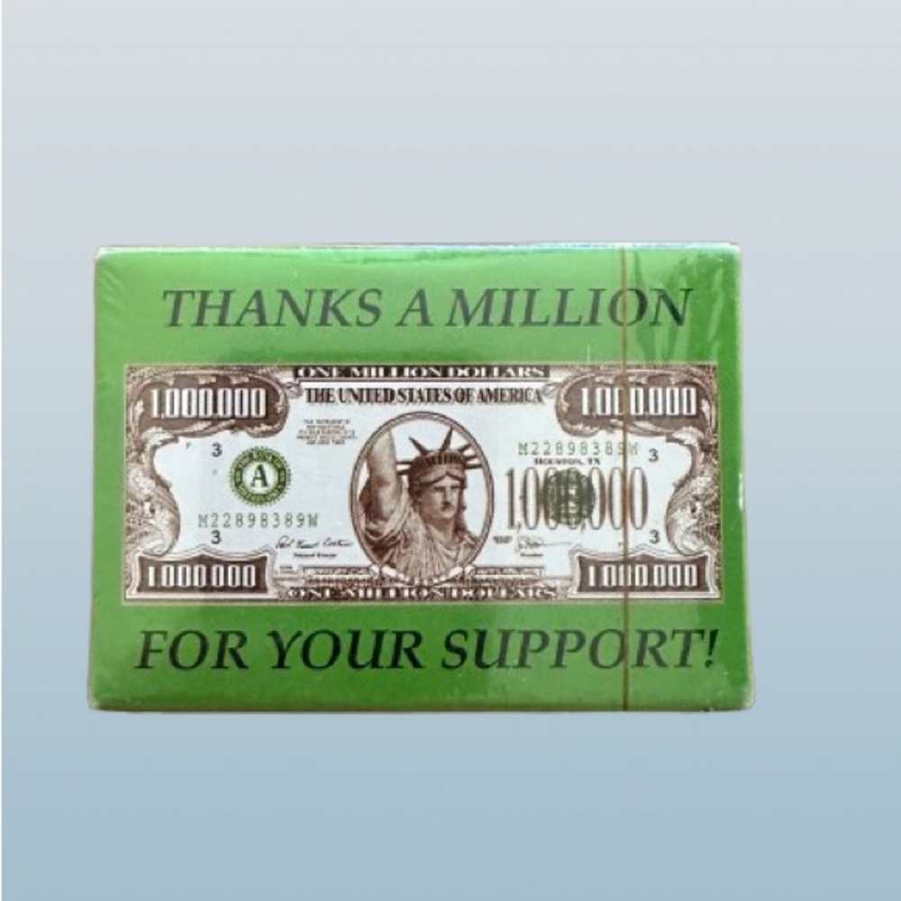 NWT THANKS A MILLION FOR YOUR SUPPORT! * Playing Cards *